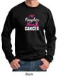 Breast Cancer Awareness Sweatshirt Tougher Than Cancer Sweat Shirt