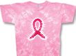 Breast Cancer Awareness T-shirt Ribbon Tie Dye Adult Tee