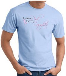 Breast Cancer Awareness T-shirts - I Wear Pink For My Daughter Shirts