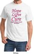 Breast Cancer Awareness Tee Hope Love Cure T-shirt