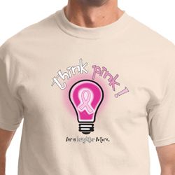 Breast Cancer Awareness Think Pink Mens Shirts