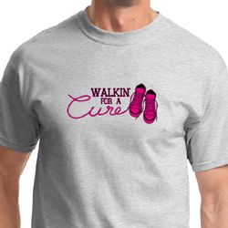 Breast Cancer Awareness Walkin For a Cure Mens Shirts