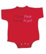 Breast Cancer Baby Romper - I Wear Pink For My Aunt Red Creeper