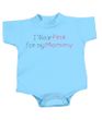 Breast Cancer Baby Rompers - I Wear Pink For My Mommy Light Blue