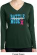 Breast Cancer Battle Mode Ladies Dry Wicking Long Sleeve Shirt