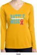 Breast Cancer Battle Mode Ladies Dry Wicking Long Sleeve Shirt