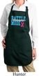 Breast Cancer Battle Mode Ladies Full Length Apron with Pockets