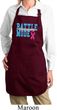 Breast Cancer Battle Mode Ladies Full Length Apron with Pockets