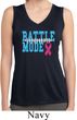Breast Cancer Battle Mode Ladies Sleeveless Moisture Wicking Shirt