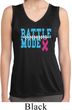 Breast Cancer Battle Mode Ladies Sleeveless Moisture Wicking Shirt