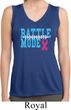Breast Cancer Battle Mode Ladies Sleeveless Moisture Wicking Shirt