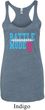 Breast Cancer Battle Mode Ladies Tri Blend Racerback Tank Top
