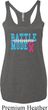 Breast Cancer Battle Mode Ladies Tri Blend Racerback Tank Top