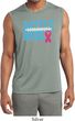 Breast Cancer Battle Mode Mens Sleeveless Moisture Wicking Shirt