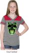 Halloween Glow Bones Girls Football Shirt