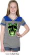 Halloween Glow Bones Girls Football Shirt