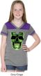 Halloween Glow Bones Girls Football Shirt