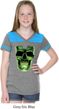Halloween Glow Bones Girls Football Shirt