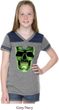 Halloween Glow Bones Girls Football Shirt