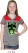 Halloween Glow Bones Girls Football Shirt