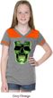 Halloween Glow Bones Girls Football Shirt