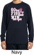 Breast Cancer Go Fight Win Kids Dry Wicking Long Sleeve Shirt