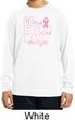 Breast Cancer Go Fight Win Kids Dry Wicking Long Sleeve Shirt
