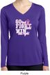 Breast Cancer Go Fight Win Ladies Dry Wicking Long Sleeve Shirt