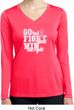 Breast Cancer Go Fight Win Ladies Dry Wicking Long Sleeve Shirt