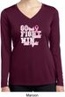 Breast Cancer Go Fight Win Ladies Dry Wicking Long Sleeve Shirt