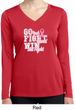 Breast Cancer Go Fight Win Ladies Dry Wicking Long Sleeve Shirt