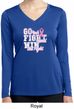Breast Cancer Go Fight Win Ladies Dry Wicking Long Sleeve Shirt