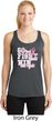Breast Cancer Go Fight Win Ladies Dry Wicking Racerback Tank Top