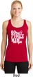 Breast Cancer Go Fight Win Ladies Dry Wicking Racerback Tank Top