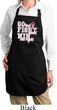 Breast Cancer Go Fight Win Ladies Full Length Apron with Pockets