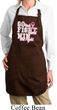 Breast Cancer Go Fight Win Ladies Full Length Apron with Pockets