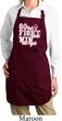 Breast Cancer Go Fight Win Ladies Full Length Apron with Pockets
