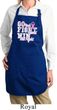 Breast Cancer Go Fight Win Ladies Full Length Apron with Pockets