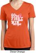 Breast Cancer Go Fight Win Ladies Moisture Wicking V-neck Shirt