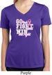 Breast Cancer Go Fight Win Ladies Moisture Wicking V-neck Shirt