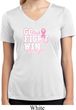 Breast Cancer Go Fight Win Ladies Moisture Wicking V-neck Shirt