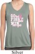 Breast Cancer Go Fight Win Ladies Sleeveless Moisture Wicking Shirt