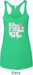 Breast Cancer Go Fight Win Ladies Tri Blend Racerback Tank Top