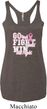 Breast Cancer Go Fight Win Ladies Tri Blend Racerback Tank Top