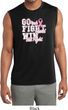 Breast Cancer Go Fight Win Mens Sleeveless Moisture Wicking Shirt