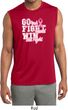 Breast Cancer Go Fight Win Mens Sleeveless Moisture Wicking Shirt