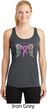 Breast Cancer Heaven Can Wait Ladies Dry Wicking Racerback Tank Top