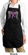 Breast Cancer Heaven Can Wait Ladies Full Length Apron with Pockets