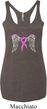 Breast Cancer Heaven Can Wait Ladies Tri Blend Racerback Tank Top