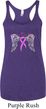 Breast Cancer Heaven Can Wait Ladies Tri Blend Racerback Tank Top